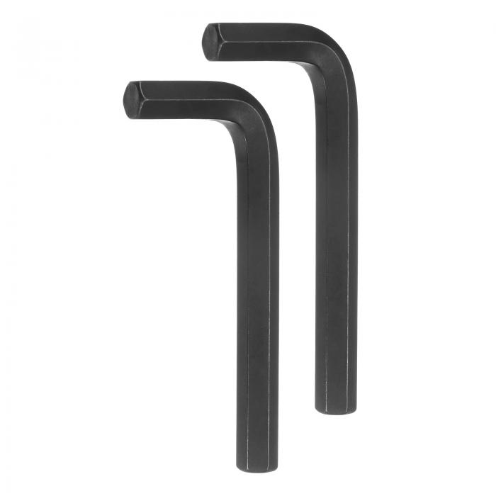 uxcell 2個セット 六角レンチ 1/2インチ L字型 六角SAEレンチ クロムバナジウム鋼 補修工具 ホームリペア 黒