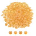 uxcell プラスチック製のねじキャップカバー 直径12mmの装飾用タッピングねじカバー キャビネット用ねじカバー 本棚用ねじセット イエロー 300個入り