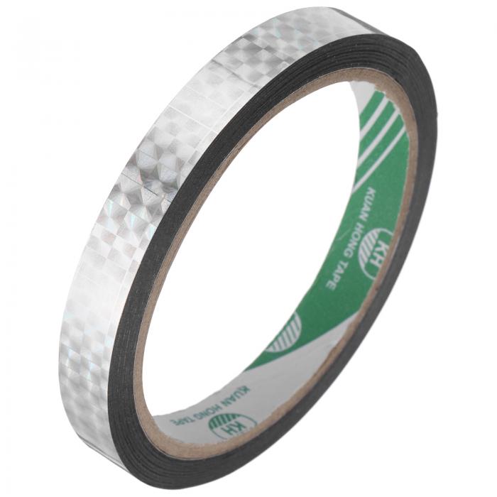 uxcell シルバートーンのメタライズテープ 1/2" x 55ヤード クラフトディテールアクセントウォール用テ..