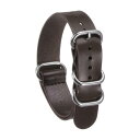 uxcell 18mmクイックリリースソフト交換用ウォッチストラップ シルバーステンレススチールメタル5リングバックル付き メンズ・レディース用 ダーク茶色の本...