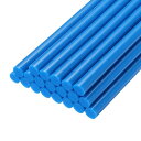 uxcell ホットメルトグルーガ ンスティック 200mm長×7mm直径 ホットグルーガ ン用 DIYクラフトプロジェクトやシーリングに最適 ピーコックブルー 20個入り(4)