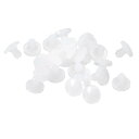 uxcell 50個 シリコンプラグ 2.5-3 mm 穴に適したラバーラウンドスナップインロッキングホールプラグ 金属チューブ用 防水ホールプラグ 家具エンド...