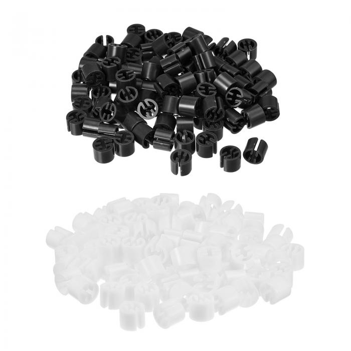 uxcell 300個の洋服ハンガーマーカーの空白タグ 3.5mmのロッドに適した衣類サイズハンガークリップ 衣類のハンガーに使用するカラーコーディングラベル ...