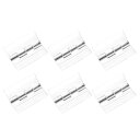 uxcell 6個セット アクリルヒンジ 45x34mm クリア 折りたたみヒンジ ステンレス製シャフト 透明ハードウェアヒンジ キャビネット引き出し用