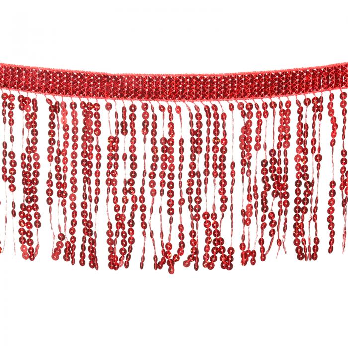 uxcell 10ヤードのシーケンスフリンジトリム 幅6.3" タッセルフリンジ 縫い付けトリムリボン ポリエス..