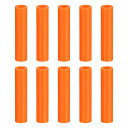 uxcell 10個のシリコンストローカバー メタルストローカバー 8mm/0.31