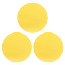 uxcell 3個セットのゴム製ジャーオープナークリップ パッド マルチ機能の断熱非滑りクリップ パッド イエローの円形 簡単に開けるためのキッチンツール