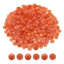 uxcell 500個のプラスチック製ねじキャップカバー 直径12mmの装飾用タッピングねじカバー キャビネット用ねじカバー 本棚ねじセット チェリーレッド