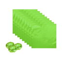 uxcell アルミホイルキャンディラップ チョコレートバーラッパー アルミホイル紙 キャラメルキャンディ 包装装飾用 10 cm x 10 cm 緑 100個