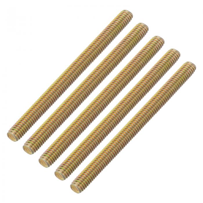 uxcell 30個 全スレッドロッド M6-1.0x75mmカーボン鋼製長ネジ 右手スレッド 家具取り付け 組み立て 固定用