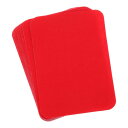 uxcell 12枚セットの衣類用アイロンパッチ 補修パッチ アイロンで接着 4.1"x3" 洋服 パンツ バッグの穴補修 装飾用(明るい赤)