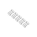 uxcell 5個セット圧縮スプリング ワイヤー直径0.3 mm 外径3 mm 自由長5mm 304ステンレス鋼コイル機械的な圧縮スプリング シルバー