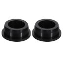 uxcell 2個入り 黒 プラグホール 33-34mm/1.3-1.34