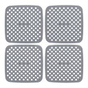 uxcell 4個セット シリコン製エアフライヤーライナー 8.5