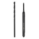 uxcell タップ&ドリルビットセット 1個の2-56 UNCストレートフルートスレッドタップと1個の1.8mmツイ ストドリルビット 黒オキサイドHSS65...