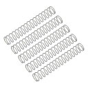 uxcell 5個セット圧縮スプリング ワイヤー直径0.6mm 外径7mm 自由長40mm 304ステンレス鋼製コイル機械的な圧縮スプリング シルバー色
