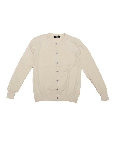Allegra K レディース 軽量セーター クルーネック ボタンダウン 長袖カーディガン ベージュ M Allegra K レディース 軽量セーター クルーネック ボタンダウン 長袖カーディガン ベージュ M