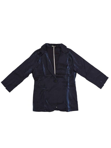 Allegra K レディース オープンフロント ラペル ボタン カジュアル ブレザー ワーク オフィス ジャケット ネイビー XS Allegra K レディース オープンフロント ラペル ボタン カジュアル ブレザー ワーク オフィス ジャケット ネイビー XS
