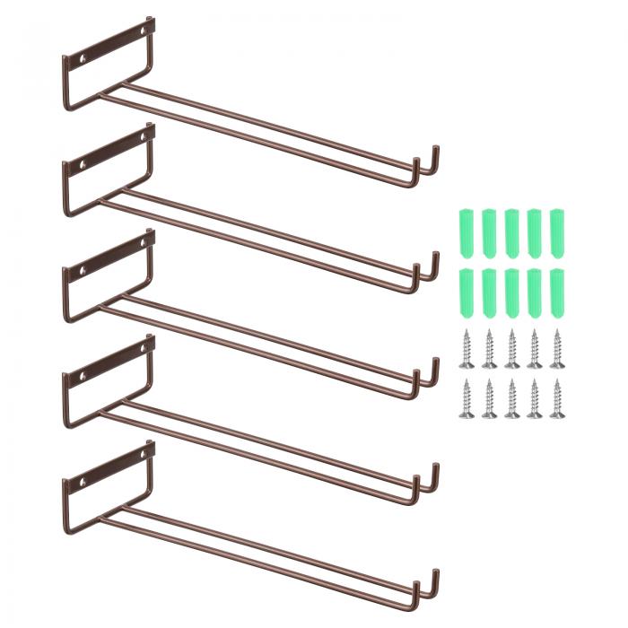 【期間限定10％OFF】uxcell ワイングラスラック5個セット 11.02"のアイアン製ワイングラスラック キャ..