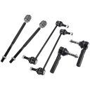X AUTOHAUX ダッジに対応ジャーニー2009-2016用のフロントサスペンションキットインナーアウターラックエンドフロントスウェイバーリンク6個セット