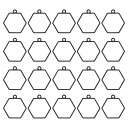 uxcell オープンバックベゼルペンダント 30個の六角形ホローフレームチャ ーム レジン宝石メイキングキャスト用の空白トレイ ネックレス ブレスレット DI...