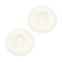 uxcell ヘアキャッチャー シリコン ヘアストッパーシャワー 排水管カバー 排水管プロテクター バスルーム キッチン バルコニー用 100 mm ホワイト ...