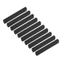 uxcell 12穴ドライバービットホルダー プラスチック 六角シャンク収納ケース 直径7.2 mm 黒 10個