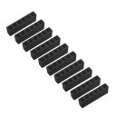 uxcell 6穴ドライバービットホルダー プラスチック 六角シャンク収納ケース 直径7.2 mm 黒 10個