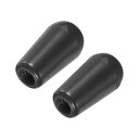uxcell 2個セット ギター3ウェイピックアップスイッチチップ M3.5 プラスチック トグルスイッチノブ LPエレクトリックギター用 黒