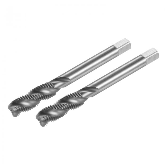uxcell 2個の螺旋フルートスレッドタップ 5/16-24 UNF 2Bねじ切りタップ 機械工具 修理用（6542高速度鋼 無被覆）