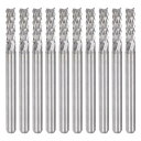 uxcell 10個セット 2.9mm カーバイドエンドミル 彫刻フライスカッター CNCルータービット PCBマシン用 1/8