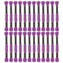 uxcell 12かせ刺繍糸 エジプト長綿 クロスステッチ糸 DIY ブレスレット糸紐や工芸品の縫製用 8 M ディープピンク 6033 2個