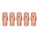 uxcell 5個セット T I G溶接コレットボディ 13N28 (3/32