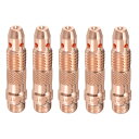 uxcell 5個セット T I G溶接コレットボディ 10N30 (0.040