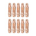 uxcell 10個セット T I G溶接コレットボディ 10N23 (1/16