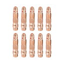 uxcell 10個セット T I G溶接コレットボディ 10N25 (1/8