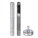 uxcell アイレット穴パンチダイツール 6mm/0.24" レザーホローホールパンチ 6mm 取り付けツール 45# スチールアイレットグロメットセッティングツールキット ベース付き ファブリック衣類クラフトバッグ用