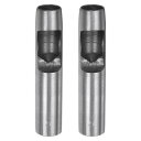 uxcell レザー用ホローパンチ2個セット 17mm丸穴パンチツール ベルトパンチャーカーボンスチール製 ウォッチベルトカット レザークラフト ゴム 紙 ファ...