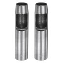 uxcell レザー用ホローパンチ2個セット 20mm丸穴パンチツール ベルトパンチャーカーボンスチール製 ウォッチベルトカット レザークラフト ゴム 紙 ファ...