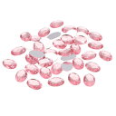 uxcell 200個の楕円形フラットバックアクリルラインストーン 25x18mm カ ボション ラインストーン ジェムス 装飾品 衣装 手作りデコレーション ...