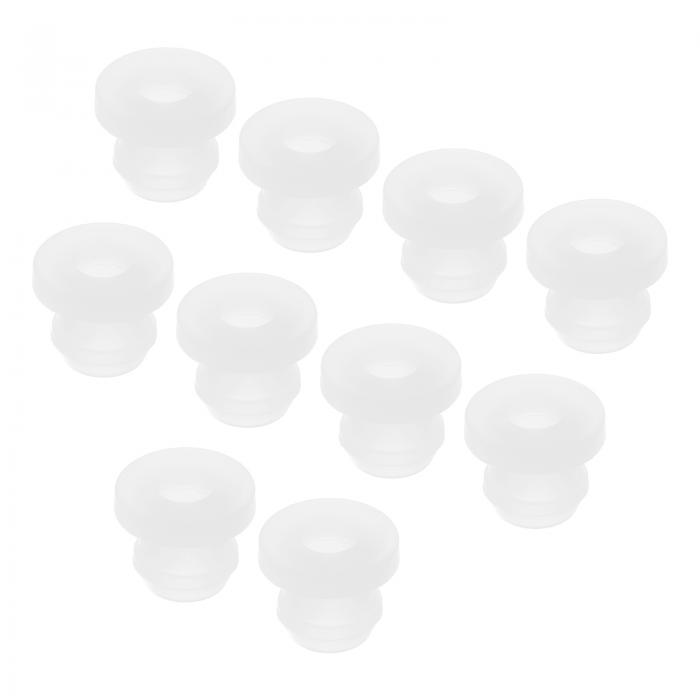 uxcell 30個セット スナップゴム製グロメット ホールプラグ マウント 直径7mm 内径4.5mm 高さ8.8mm 防傷シール 電気ボックス ケーブル パイプ 透明
