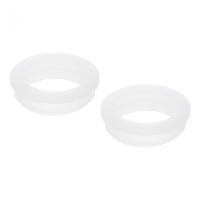 uxcell 2個セット スナップゴムグロメット ホールプラグ マウント 直径40.6mm 内径34.5mm 高さ12.5mm シール 防傷 電気ボックス ケーブル パイプ 透明