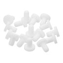 uxcell 32個 白いゴムストッパー 3.3 mmプラグホール 3 mm/0.11