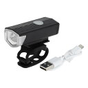 X AUTOHAUX 1個Us-b充電式自転車ライト-300ルーメン3モード防水防塵耐久ヘッドライトLED自転車ランプヘッドランプABS