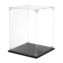 uxcell アクリルディスプレイケース 20x20x25cm クリアディスプレイボックス 組み立て式防塵ディスプレイボックス 収納オーガナイザー コレクション...