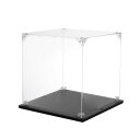 uxcell アクリルディスプレイケース 20x25x10cm クリアディスプレイボックス 組み立て式防塵ディスプレイボックス 収納オーガナイザー コレクターア...