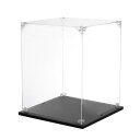 uxcell アクリルディスプレイケース 20x25x20cm クリアディスプレイボックス 組み立て式防塵ディスプレイボックス 収納オーガナイザー コレクターア...