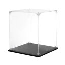 uxcell アクリルディスプレイケース 20x30x20cm クリアディスプレイボックス 組み立て式防塵ディスプレイボックス 収納オーガナイザー コレクターア...