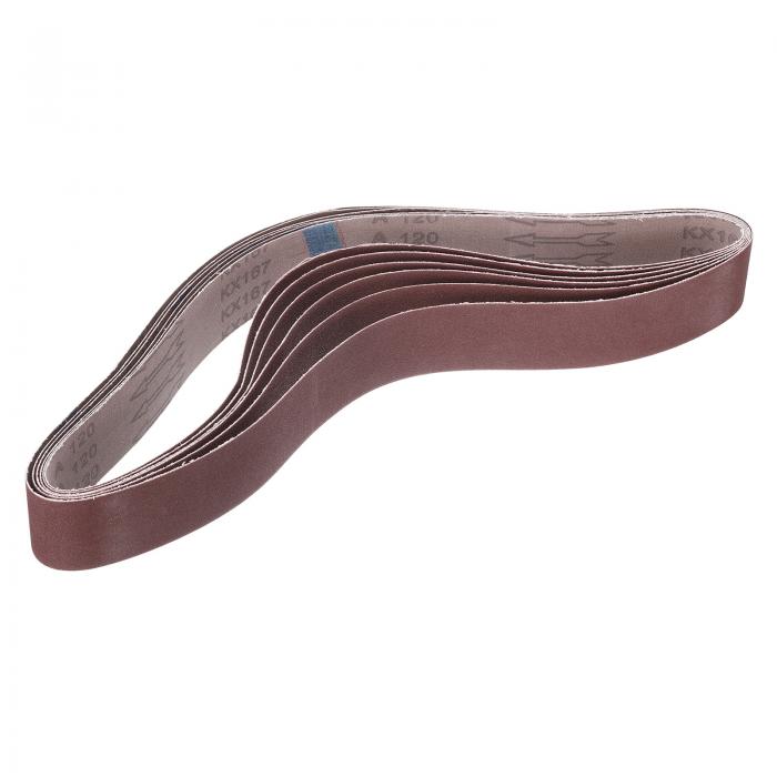 uxcell 6個入り 120番グリット アルミニウム酸化研磨ベルト 2