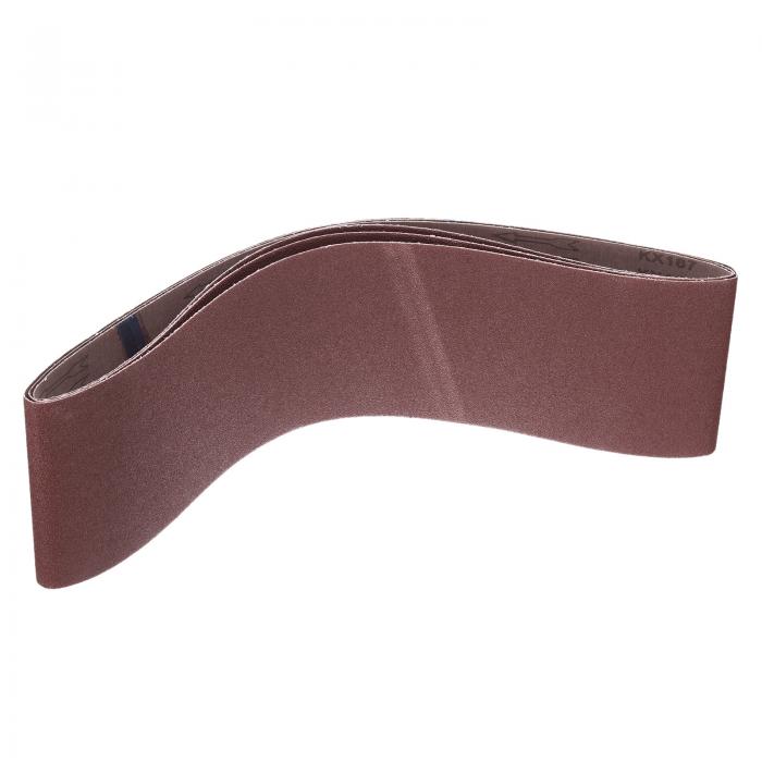 uxcell 3個セット 80番グリット アルミ酸化研磨ベルト 6